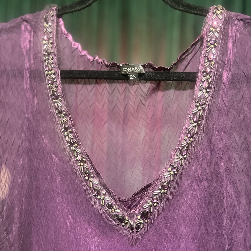 Komarov Purple Women's Dress - Picture 2 of 4